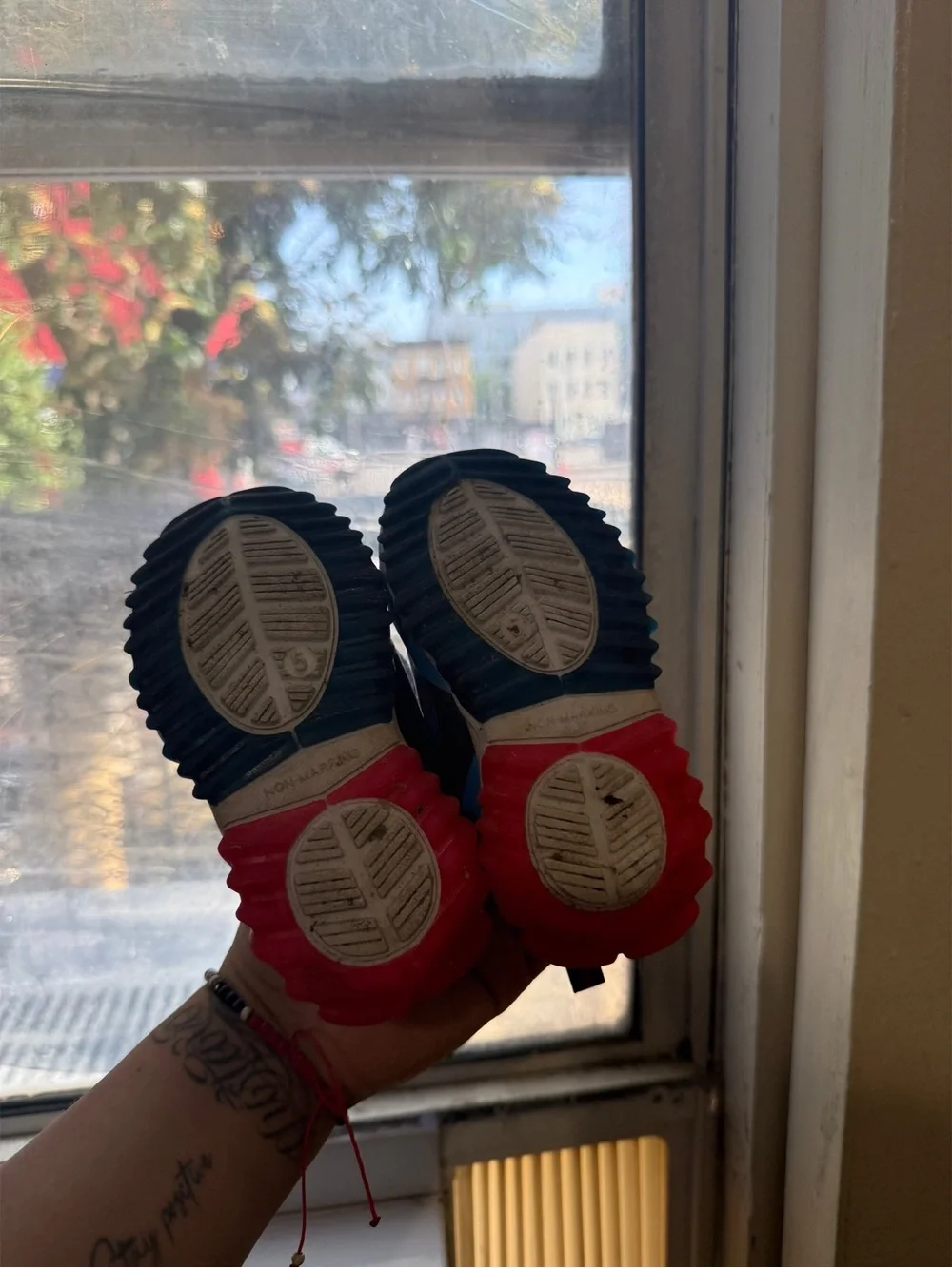 Disney Blue and Black Paw-Print Baby Walker Shoes
